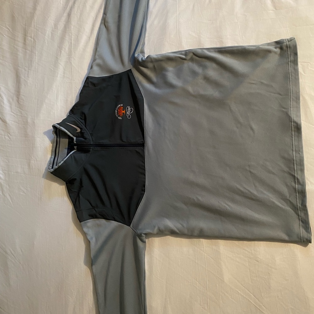Nike Golf Tour Performance Dri-Fit Ocean Course Kiawah Pullover Gray Large